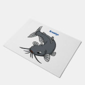 Paillasson Illustration du poisson-chat mignon (Incliné)