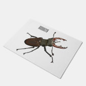 Paillasson Illustration du scarabée de stade (Incliné)