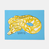 Paillasson Illustration du serpent python birman (Devant)