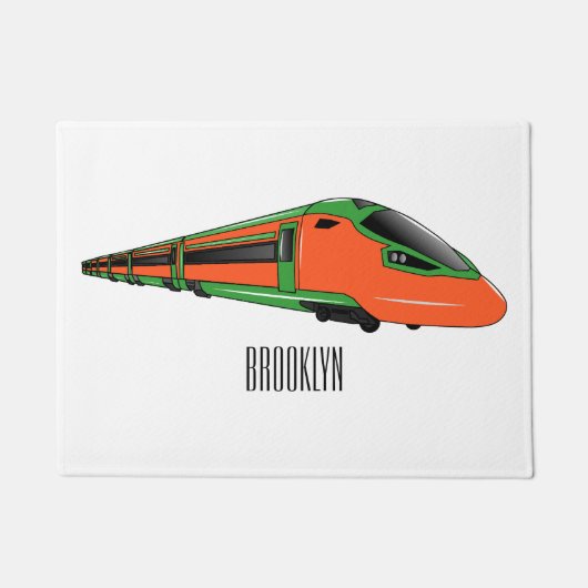 Paillasson Illustration du train à balles (Devant)