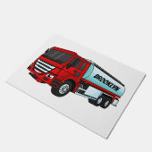 Paillasson Illustration du transport de carburant par camion- (Incliné)