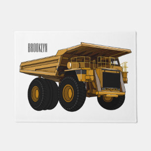 Paillasson Illustration d'un camion à grande échelle