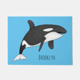 Paillasson Illustration d'une baleine tueuse