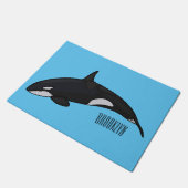 Paillasson Illustration d'une baleine tueuse (Incliné)