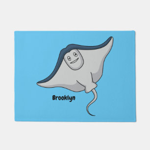 Paillasson Illustration d'une caricature de poisson stingray