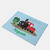 Paillasson Illustration d'une locomotive à vapeur mûre (Incliné)