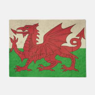 Paillasson Illustration grunge de drapeau de dragon de