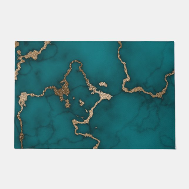 Paillasson Illustration marbre Abstrait Cute (Devant)