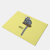Paillasson Illustration marmoset commune (Incliné)