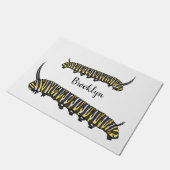 Paillasson Illustration Monarch caterpillar (Incliné)