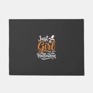 Paillasson Illustration vectorielle Halloween Juste Une Fille