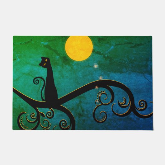 Paillasson Illustration Whimsical Cat (Devant)