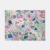 Paillasson Illustrations de feuille florale Rose colorée (Devant)