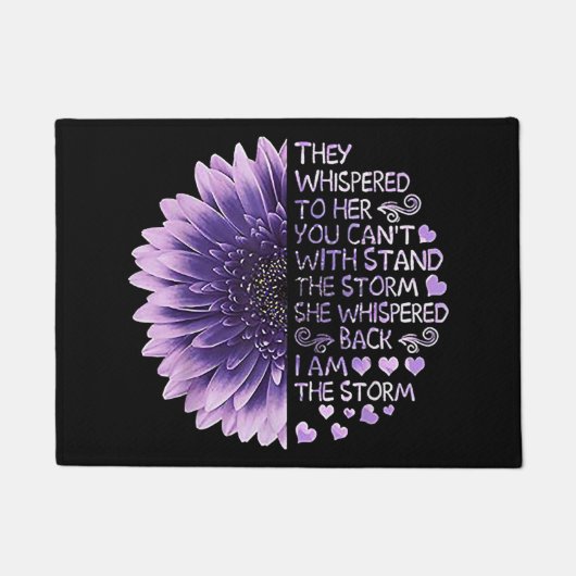 Paillasson Ils lui ont hurlé que tu ne peux pas avec Stand Le (Devant)