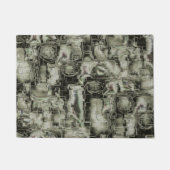 Paillasson Image Abstraite sculptée en mosaïque dans les tons (Devant)