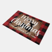 Paillasson Image enlevable rennes écossais Noël (Incliné)