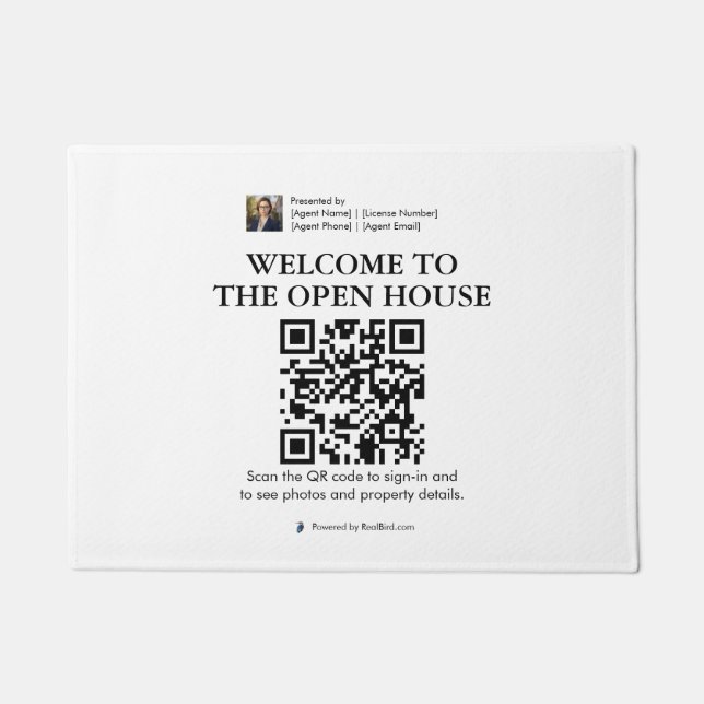 Paillasson Immobilier Open House Porte Mat (Devant)