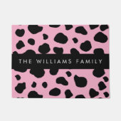 Paillasson Impression De Vache, Spots De Vache, Vache Rose, V (Devant)