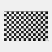 Paillasson Impression numérique des échecs noirs et blancs (Devant)