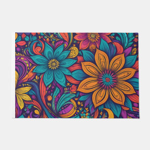 Paillasson Impression pop art floral