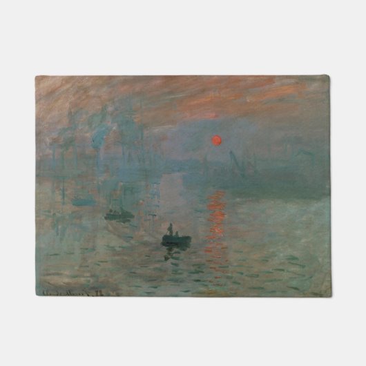 Paillasson Impression Soleil Levant de Claude Monet, impressi (Devant)