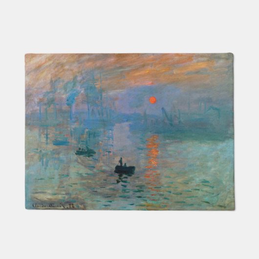 Paillasson Impression Sunrise par Claude Monet   (Devant)