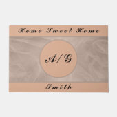 Paillasson Impression texturée en tissu rose - toute couleur (Devant)