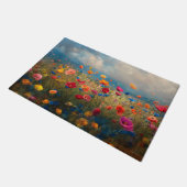 Paillasson Impressionniste Fleur sauvage vibrant (Incliné)