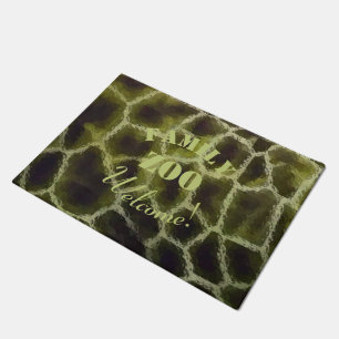 Paillasson Imprimé Animal Vert Olive