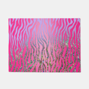 Paillasson Imprimé Tigre Rose Pailleté Demi