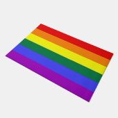 Paillasson Indicateur de la fierté arc-en-ciel (Incliné)