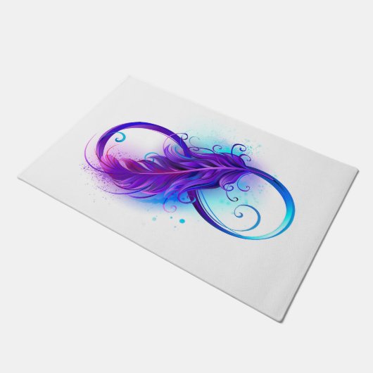 Paillasson Infinity with purple feather (Incliné)
