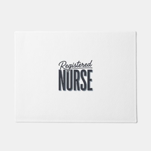Paillasson Infirmière diplômée Script Typographie Vector Desi (Devant)