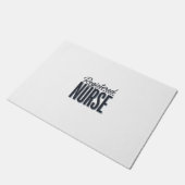 Paillasson Infirmière diplômée Script Typographie Vector Desi (Incliné)