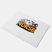 Paillasson Infirmière - Halloween - avec fantôme, sorcière et (Incliné)