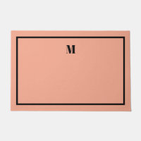 Initiales Serif Classique Mat de bienvenue