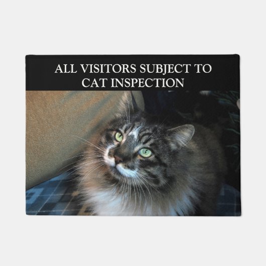 Paillasson Inspection de chat Irresistible Zorro Doormat (Devant)
