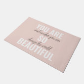 Paillasson Inspiration Vous Êtes Si Belle Citation Positive (Incliné)