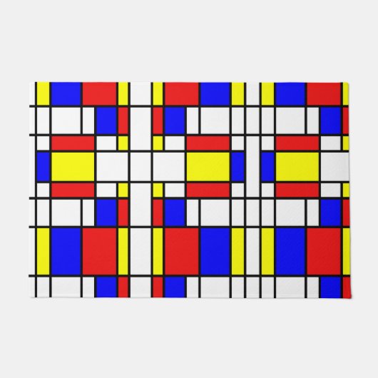 Paillasson Inspiré par Mondrian (Devant)
