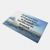 PAILLASSON INSPIRING ROMANS 8:28 BIBLE VERSE (Incliné)