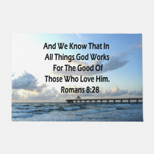 PAILLASSON INSPIRING ROMANS 8:28 BIBLE VERSE