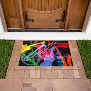 Paillasson Instruments de musique design Pop Art