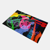 Paillasson Instruments de musique design Pop Art (Incliné)