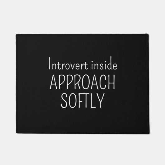 Paillasson Introvert Inside Approach Softly Funny Introvert  (Devant)