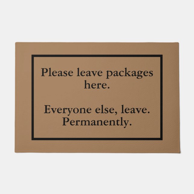 Paillasson Introvert's Leave Packages Here Doormat (Devant)