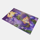 Paillasson Iris Fleurs Porte mat Irises (Incliné)