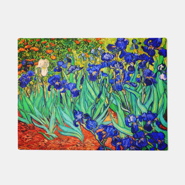 Paillasson Irises par Vincent Van Gogh (Devant)