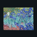 Paillasson Irises Vincent van Gogh<br><div class="desc">Irises (1889) Vincent van Gogh. Un beau paysage estival. Les iris bleus fleurissent dans un lit fleuri dans un jardin verdoyant. Reproduction d'oeuvres d'art célèbres dans le domaine public.</div>