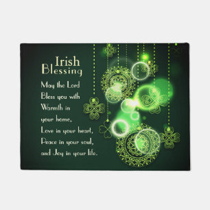Paillasson Irish Blessing Love in your heart, Design Shamrock
