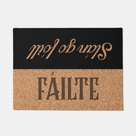 Paillasson Irish Gaelic Welcome & Goodbye, Fáilte (Devant)